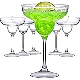 Amazing Abby - Peggy - 18-Ounce Plastic Margarita Glasses (Set of 6), Plastic Cocktail Glasses, Reusable, BPA-Free, Shatter-Proof, Dishwasher-Safe, Perfect for Poolside, Outdoors, Camping, and More