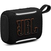 JBL Go 5 Portable Bluetooth Speaker, Waterproof and Dustproof - Black | Dustproof Drop-Proof With up to 10 Hr Battery, Stereo Pairing, App Control For Pool, Beach, Outdoor Listening