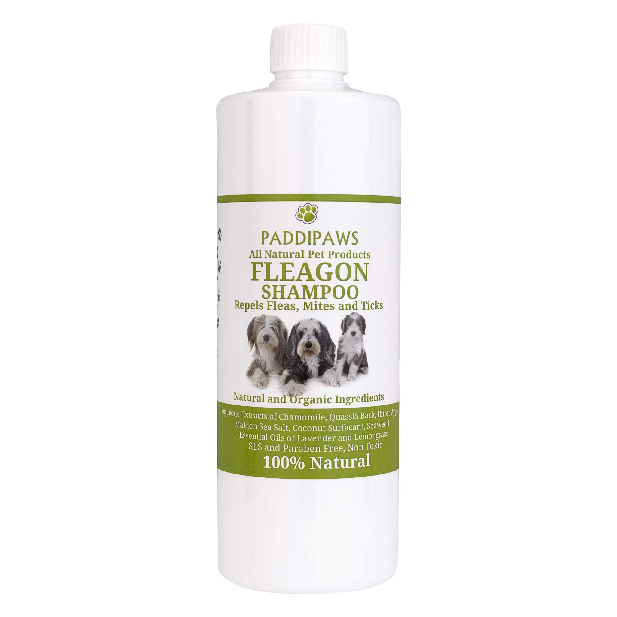 100% Natural Flea Shampoo - Antibacterial - Anti Fungal Shampoo - Natural Control and Prevention from Fleas and other Parasites - 500ml