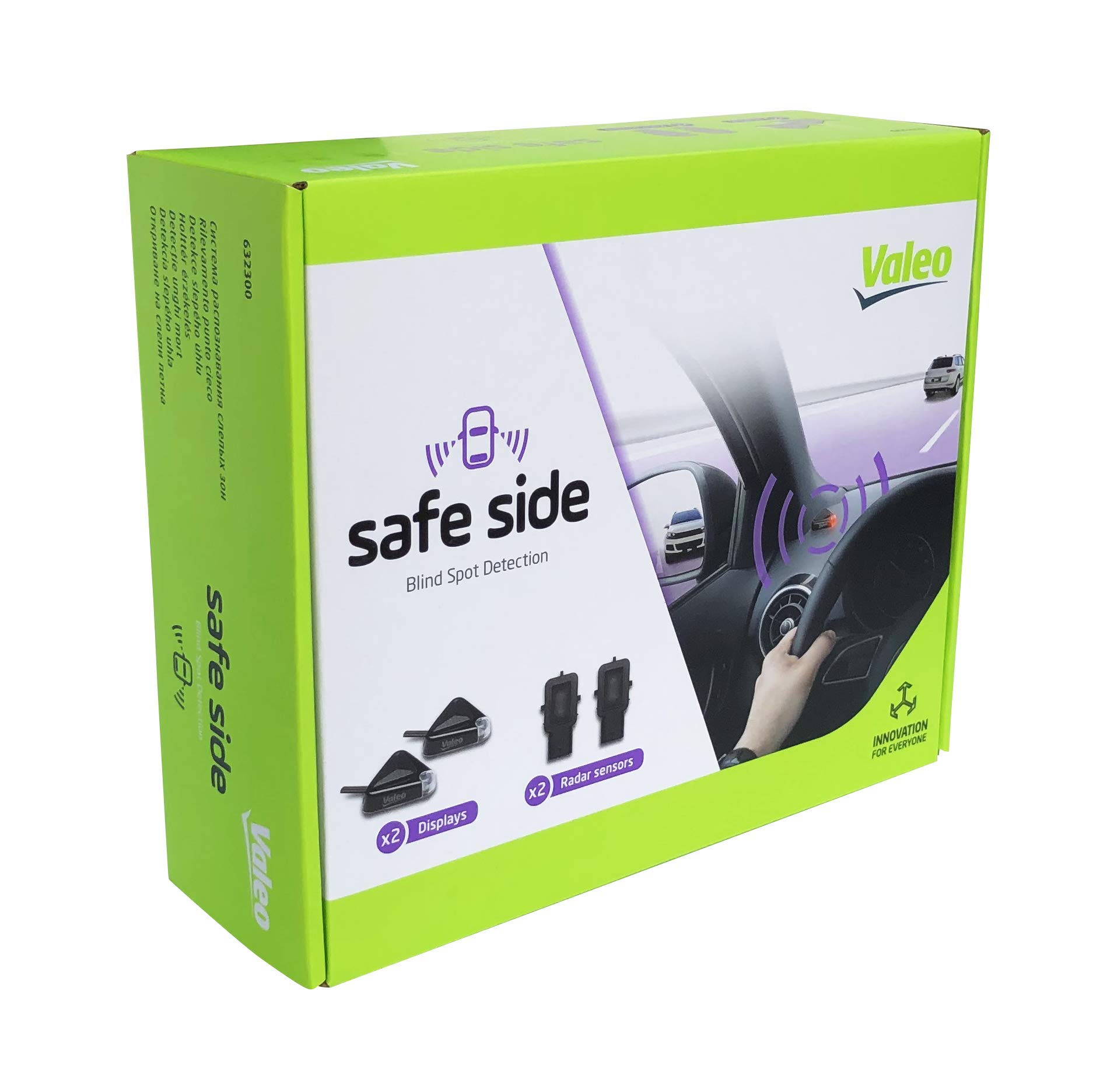 Valeo 632300 - Blind Spot Detection System for Driving Assistance - Safe Side Kit: 2 Displays + 2 Radar Sensors