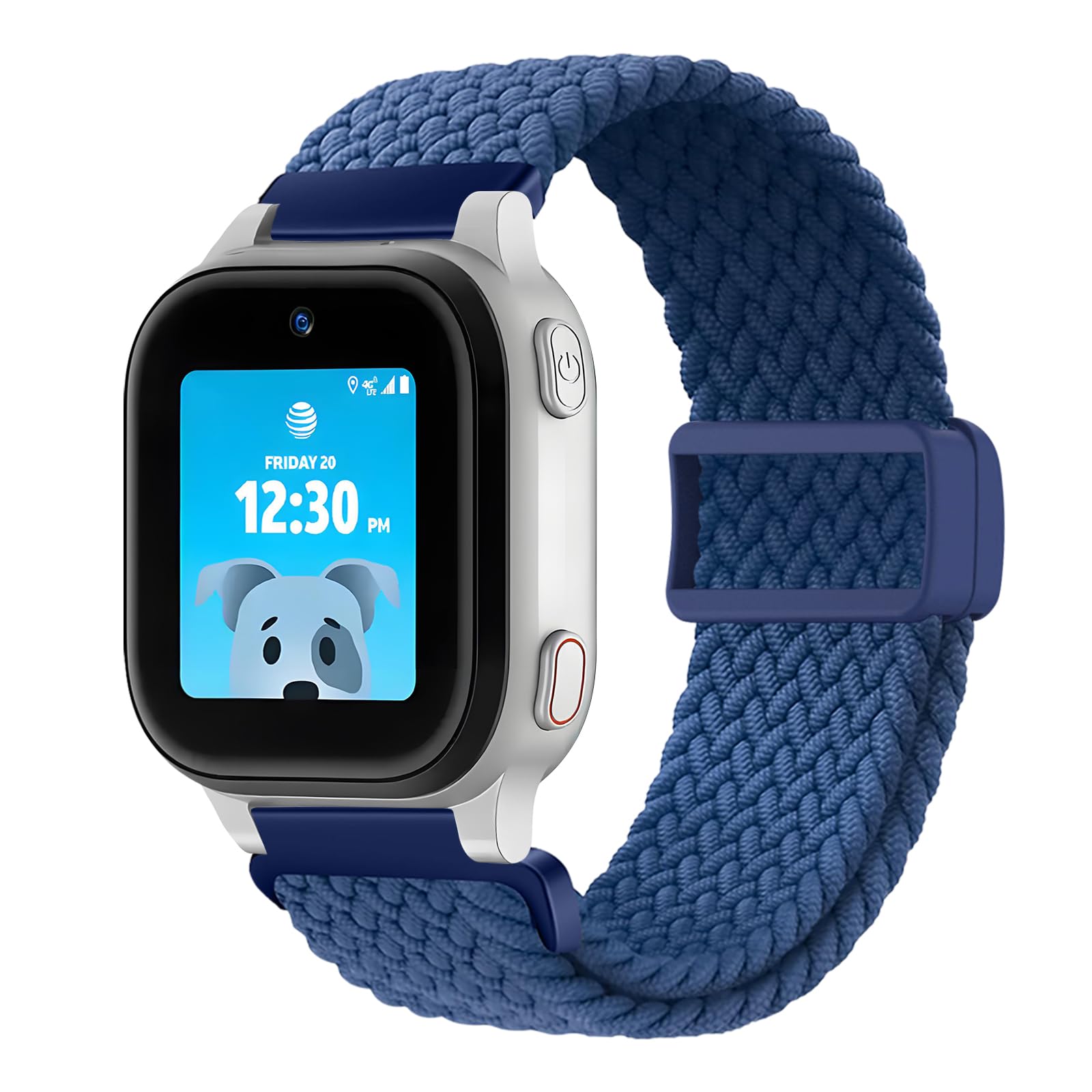 SimpleThings Braided Band Compatible with AT&T amiGO Jr Watch, Soft Stretchy Nylon Bands with Adjustable Easy Buckle (CapeBlue)