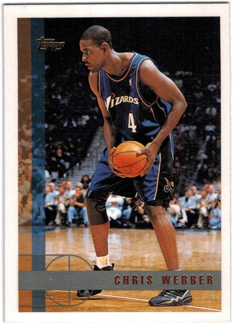 chris webber washington bullets jersey