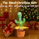 JULI Talking Cactus Toy Singing Dancing Repeats Voice Recording 120 Songs Plush view 6