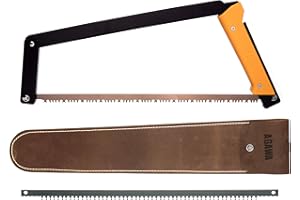 AGAWA CANYON AGAWA - BOREAL21 Backwoods Kit - 21 Inch Folding Bow Saw, 21" Premium Leather Sheath, Additional 21" Aggressive Blade