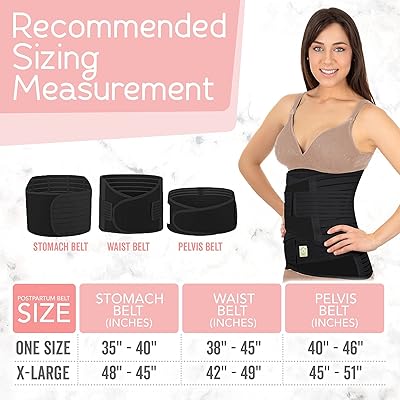 Buy 3 In 1 Postpartum Belly Support Recovery Wrap Belly Band For Postnatal Pregnancy Maternity Girdles For Women Body Shaper Tummy Bandit Waist Shapewear Belt Midnight Black X Large Online In Indonesia B0831q6mvf