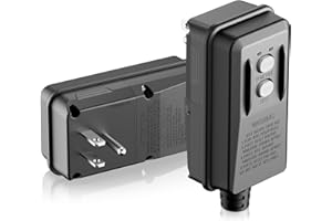 LOLARAN GFCI Plug Replacement Auto Reset 15 Amp 3 Prongs, Waterproof, Ground Fault Circuit Interrupter Safety Plug for Air Co