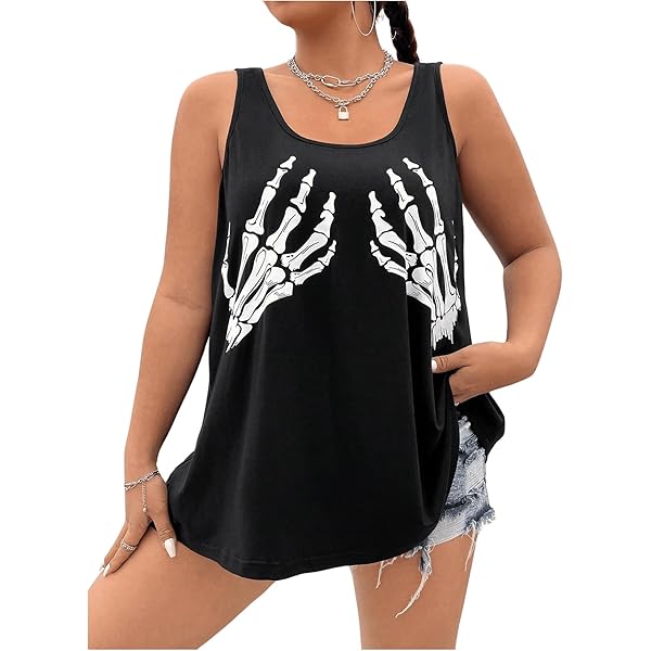 Amazon.com: Skull Tank Top : Clothing, Shoes & Jewelry