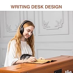 UISCOM 88 Key Weighted Digital Piano - Wooden Desk