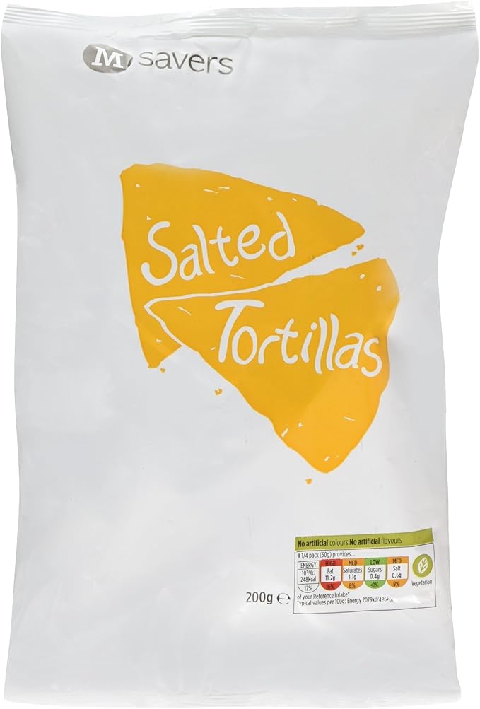 Morrisons Savers Lightly Salted Tortillas, 200g Amazon.co.uk Prime Pantry