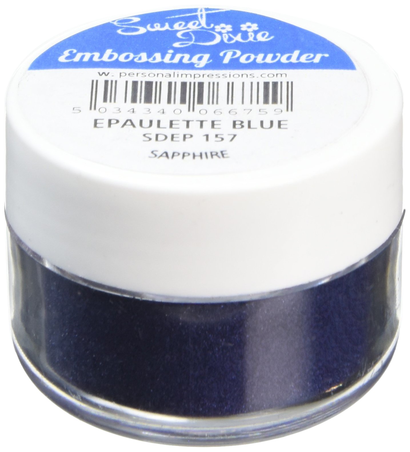 Sweet Dixie SDEP 157 Embossing Powder Epaulette Blue (Sapphire), Synthetic Material, 4 x 4 x 3 cm
