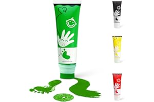 Sortnic 2.54 fl oz (75ml) Green Baby Hand and Footprint Ink, Baby Safe Paint for Newborn Keepsake, Non Toxic Acid-Free, Washable, Pet Paw Print Paint, Ideal New Mom Christmas Gifts