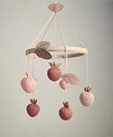 Mamas & Papas Musical Mobile Strawberry Wildflower view 2