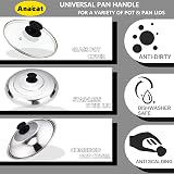 Anaeat Universal Pot Lid Replacement Knobs - Heat Resistant Silicone 2 Pack view 5