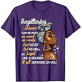 Birthday Gift Sagittarius Queen November or December Women T-Shirt