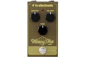 TC Electronic HONEY POT FUZZ Vintage-Flavored Fuzz Pedal with Massive Wall of Tones and Miles of Sustain