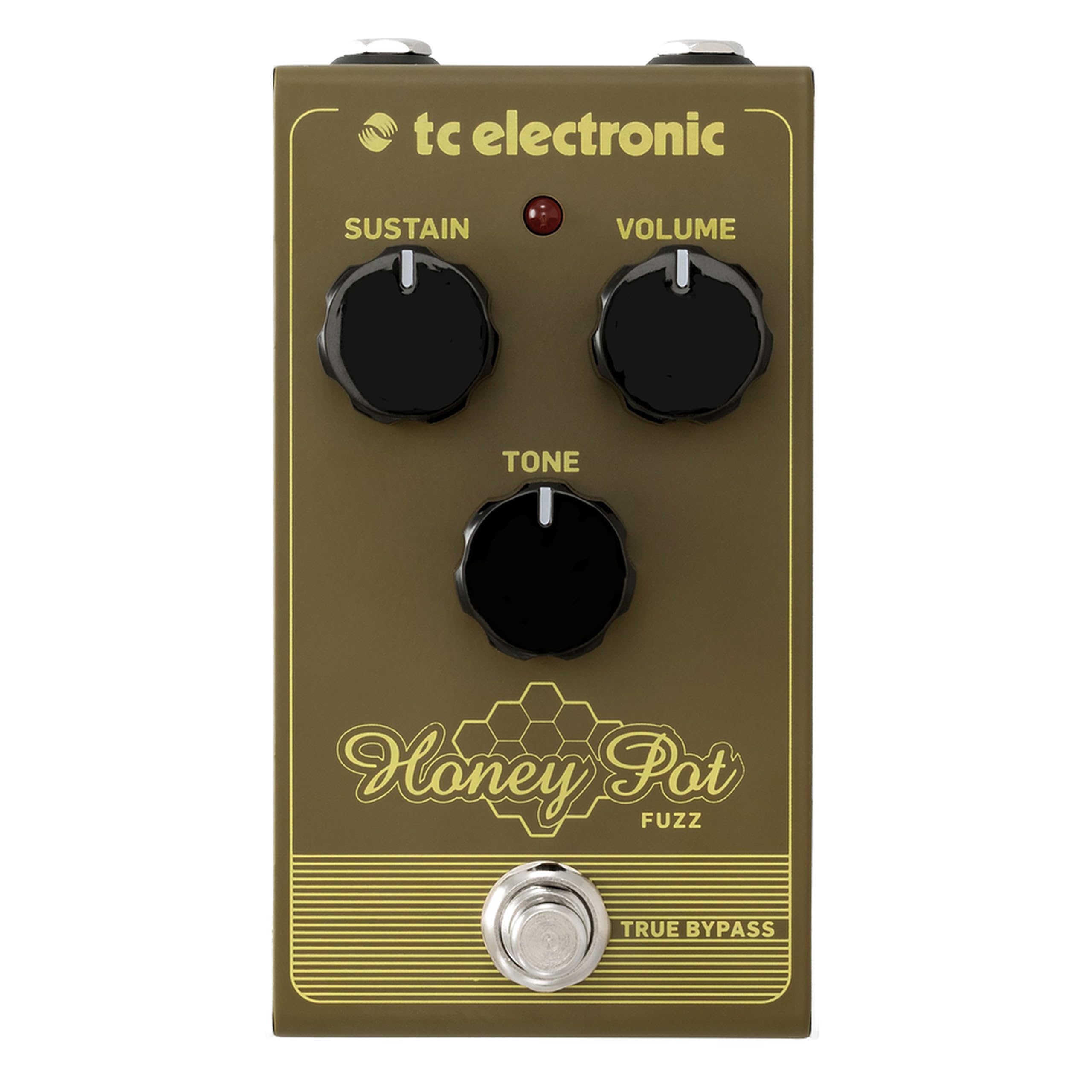 TC Electronic HONEY POT FUZZ Vintage-Flavored Fuzz Pedal with Massive Wall of Tones and Miles of Sustain