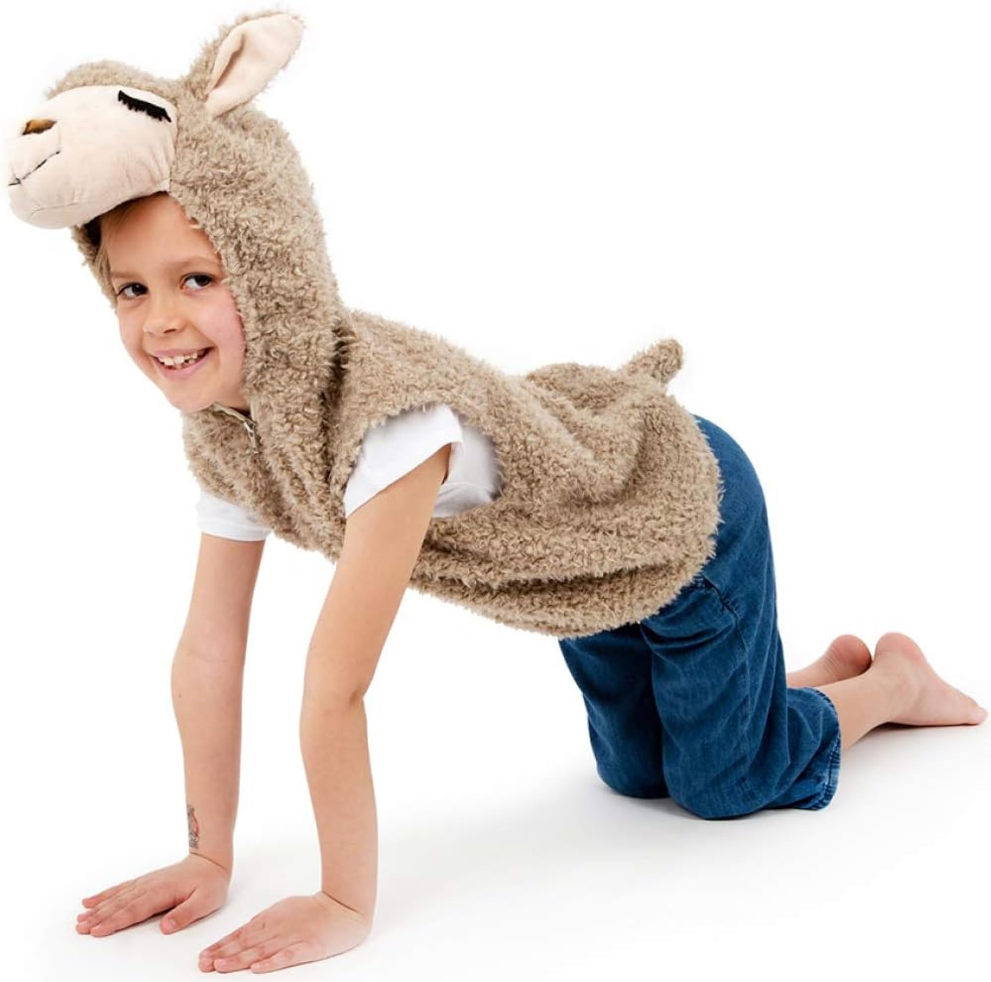 PRETEND TO BEE Llama Farmyard Animal Dress Up Costume for Kids, 3-7 Years