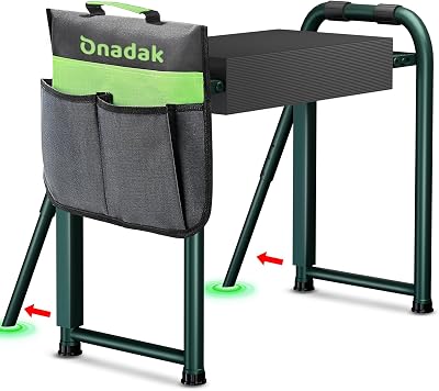Onadak Premium Heavy Duty Garden Kneeler Seat with 4.5kg Frame Green