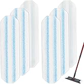 6 Pack Microfiber Mop Pads Compatible with Vileda H2prO Flat Mop System, Washable and Reusable Mop Replace Head for Vileda H2
