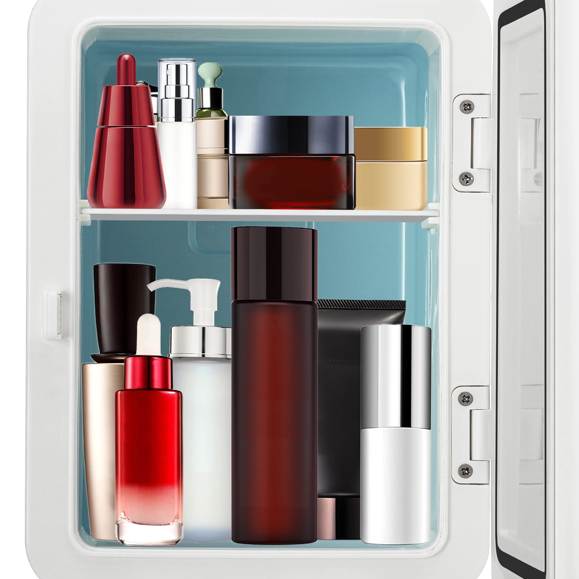 Frigidaire Mini Portable Compact Personal Fridge Cooler, 4 Liter Capacity Chills Six 12 oz Cans, 100% Freon-Free & Eco Friendly, Includes Plugs for Home Outlet & 12V Car Charger - White - Image 5