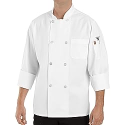 Chef Designs mens Eight Pearl Button Coat chefs