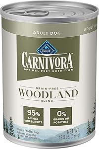 Blue Buffalo Blue Carnivora Woodland Blend Optimal Prey Nutrition Grain Free Adult Wet Dog Food