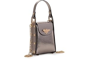 Milan Chiva Small Crossbody Purses for Women Trendy Cellphone Purses with Removable Chain Strap
