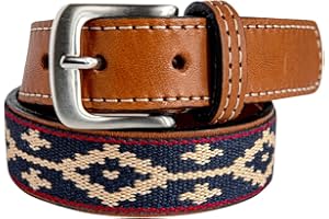 GauchoLife Handmade Woven Kids Polo Belt - Guarda Pampas Design, Crafted from Full Grain Leather