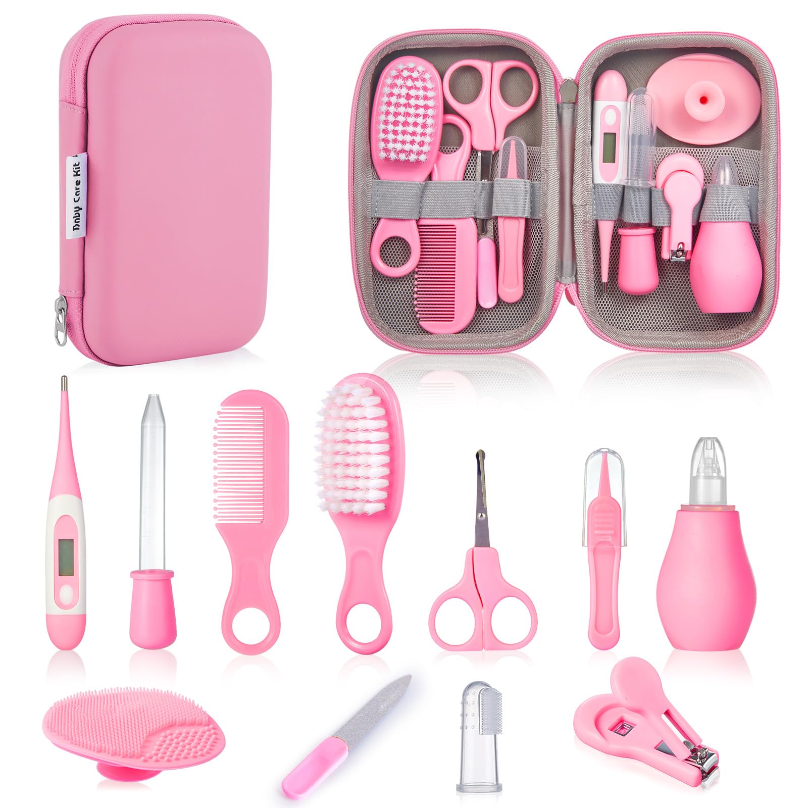 Baby Healthcare and Grooming Kit, Lictin Nursery Care Kit, Newborn Safety Health Care Set with Hair Brush,Comb,Nail Clippers and More for Newborn Infant Toddlers Baby Boys