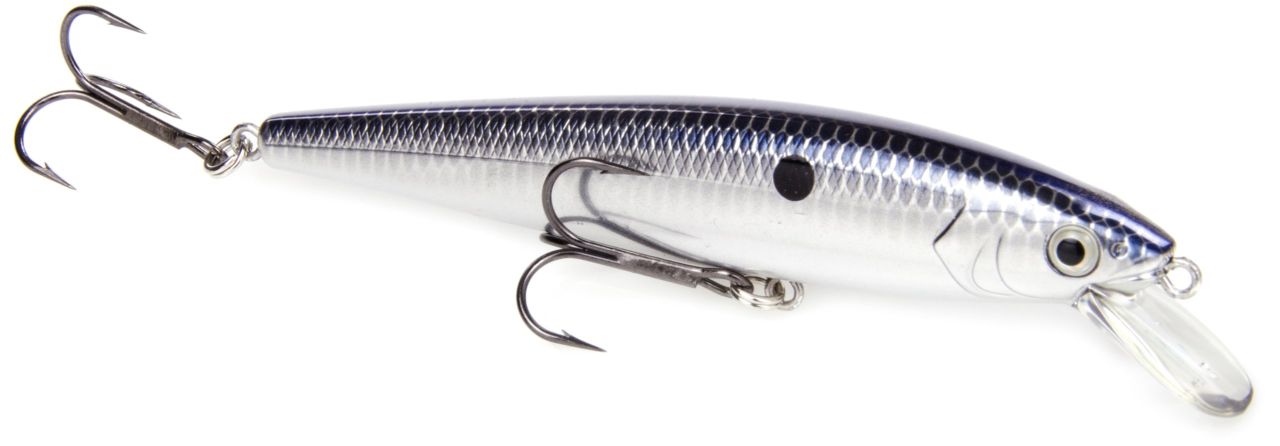 Strike King Lure Company HCKVDJ200-401Strike King Lures KVD Jerkbaits, 4" Length, 3/8 O Z, #4 hook Size, Chrome/Blue Back, Package of 1, 4 1/2-inch