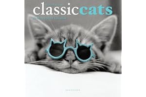 Graphique 2024 Classic Cats Mini Wall Calendar | 7” x 7” | Thick Paper | Home & Office Organizer | Large Monthly Grid | 3 Languages & Marked Holidays | 4 Month Preview Page for 2025