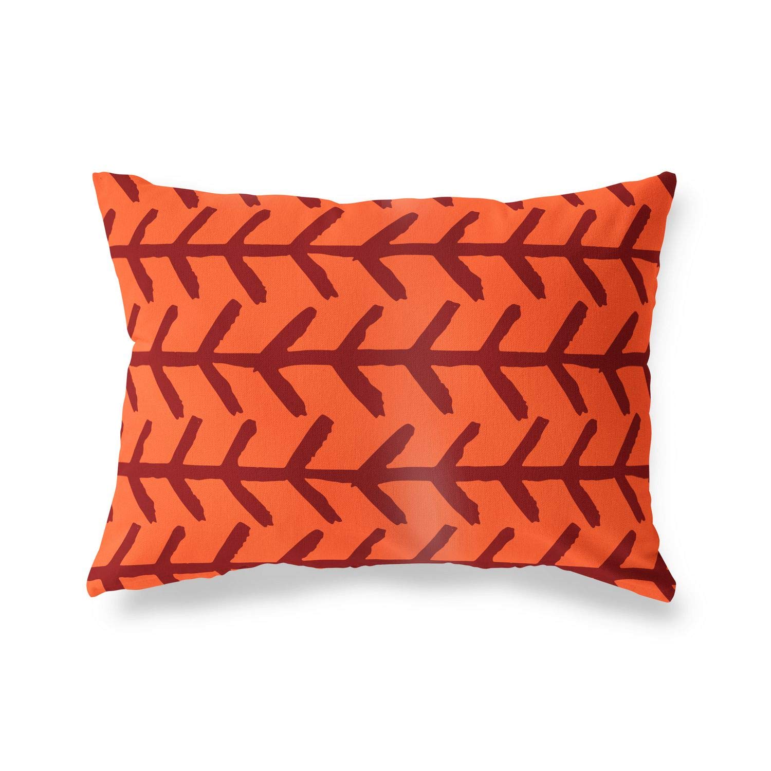 Bonamaison Decorative Cushion Cover Orange & Bordeux, Throw Pillow Covers, Home Decorative Pillowcases for Livingroom, Sofa, Bedroom, Size: 35x50 Cm - Designed and Manufactured in Turkey