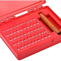 Pin Gauges, Pin Gage Set, M1(0.061”-0.250”)190pcs, Minus