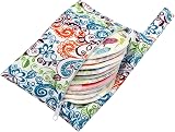 Pinowu Organic Bamboo Nursing Pads 10 Reusable Large 12cm with Wet & Wash Bag view 7