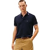 Tommy Hilfiger Mens Short Sleeve Casual Polo Shirts in Regular Fit with Stretch and Cuff Designs