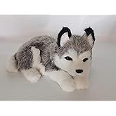 PawFection Pets Husky Dog, Realistic, Lifelike Stuffed Interactive Nodding Pet Toy, Companion Pet Puppy with 100% Handcrafted Synthetic Fur