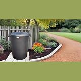 Srendi Black Plastic Bin 110L Heavy Duty Lockable Lid Outdoor Waste Dustbin view 8