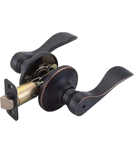 Kain Design Euro Contemporary Door Lever - Satin Brass Finish, Dummy/Non-Turning - View #2