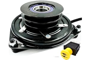 HD SWITCH High Torque 175ftlbs (OEM 150) Solid Steel Billet Pulley Electric PTO Clutch 1686881SM & 20A PTO Switch for Simplicity Legacy AGCO Murray Lawn Garden Tractor