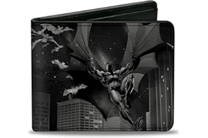 Buckle Down mens standard Buckle-down Bifold Wallet Batman