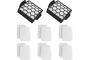 FUNMIT Vacuum Filter Replacement for Shark Pet ZU102 ZU100 Pet Pro ZU60 ZU62 Swivel Pro ZU51 NV151 NV150 CU50WM Pet Plus NV251 NV255 Navigator Rotator Upright Vacuum, Part 1238FT60 1239FT60