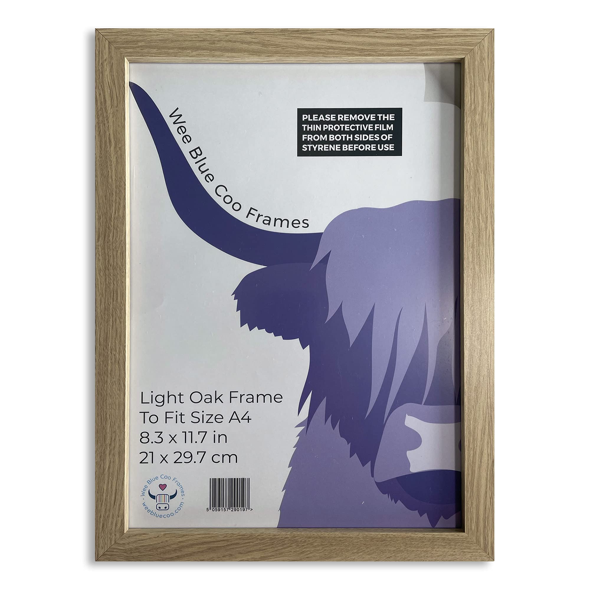 Light Oak A4 Picture Frame For Art Print Poster Photo or Certificate
