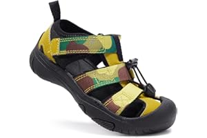 HAPPY NOCNOC Toddler Sandals Summer Boys Girls Kids Water Sandals Closed-toe Quick Dry Hiking Lightweight Outdoor Sport Sandals