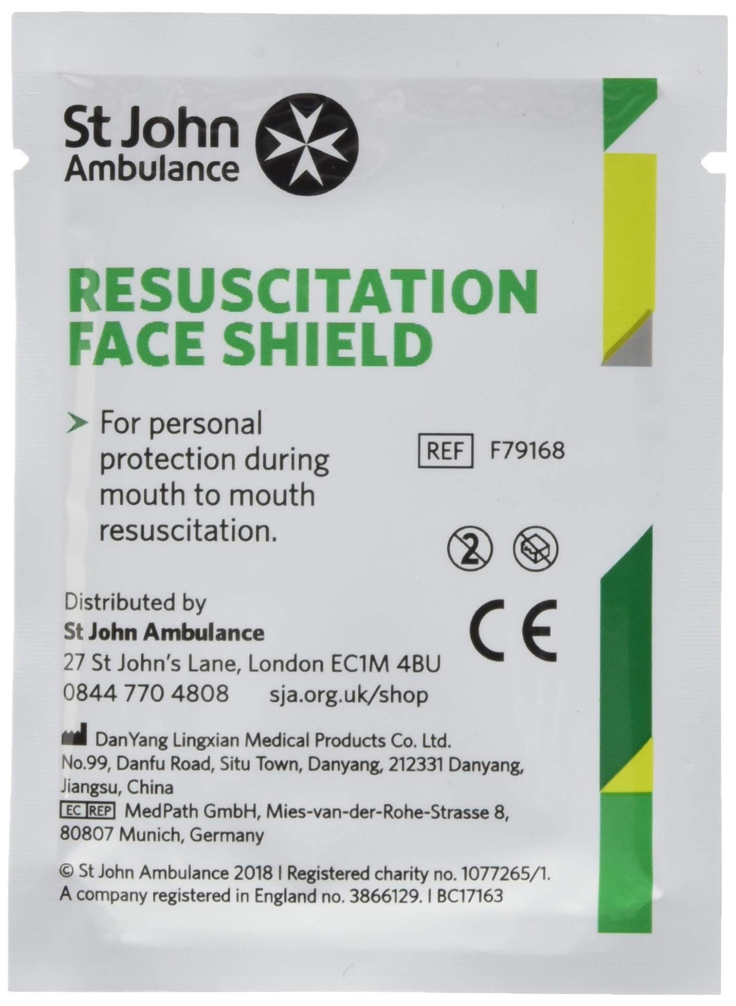 St John Ambulance F79167 Face Shield - Pack of 10