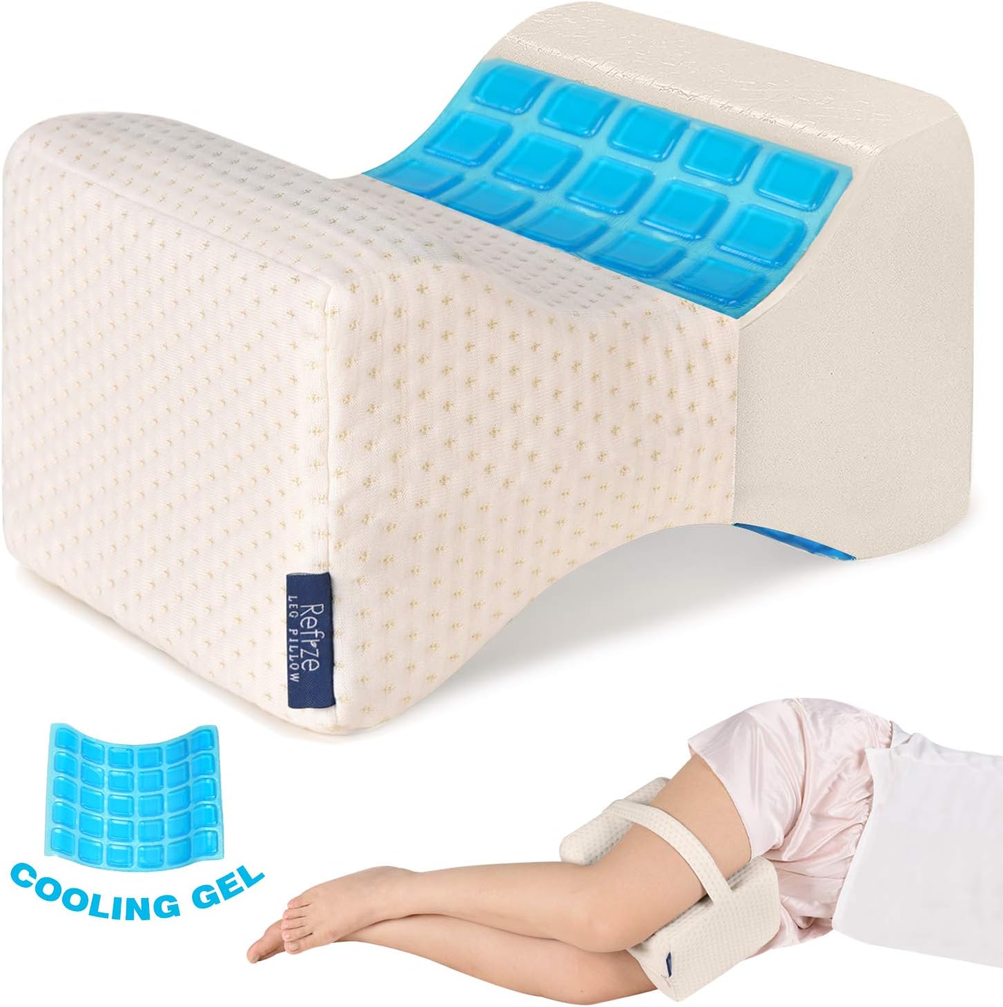 Amazon Com Refrze Knee Pillow For Side Sleepers Leg Pillow With