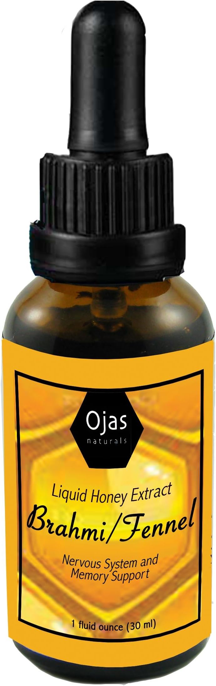 1oz Brahmi & Fennel Honey Extract: Synergystic Ayurvedic Elixer - Honey Carries Herbs to Deeper Levels for Assimilation in Digestive Process - Brahmi Provides Nervous System & Memory Support
