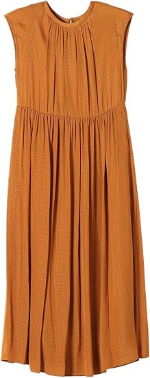 Amazon Co Jp シップス エニィ レディース ワンピース ドビージャカード ドット レディース キャメル 服 ファッション小物