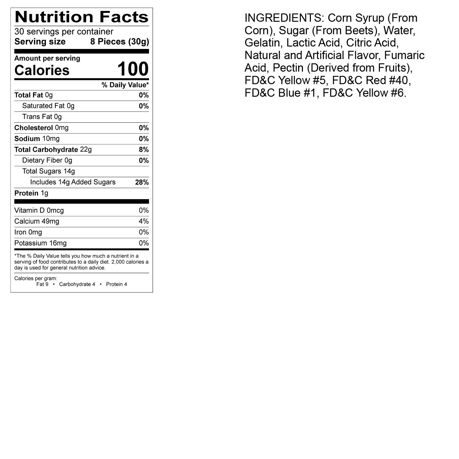Sour 12 Flavor Gummi Bear : Grocery & Gourmet Food