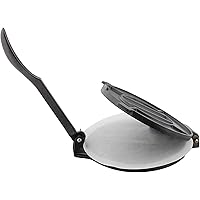 7Penn Cast Iron Tortilla Press 8in - Corn Tortilla Press Roti Maker Flour Tortillas Presser with 100 Cooking Sheets