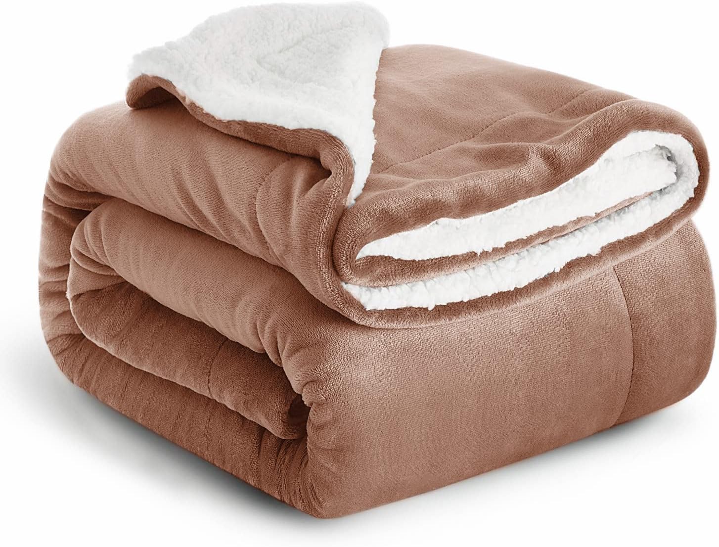 IR Imperial Rooms Sherpa Fleece Blanket Bed Throws Blankets For Sofas Soft Fluffy Thick Blanket Reversible Microfiber Throw (Camel, Queen (200 x 240 Cm)) — image 1